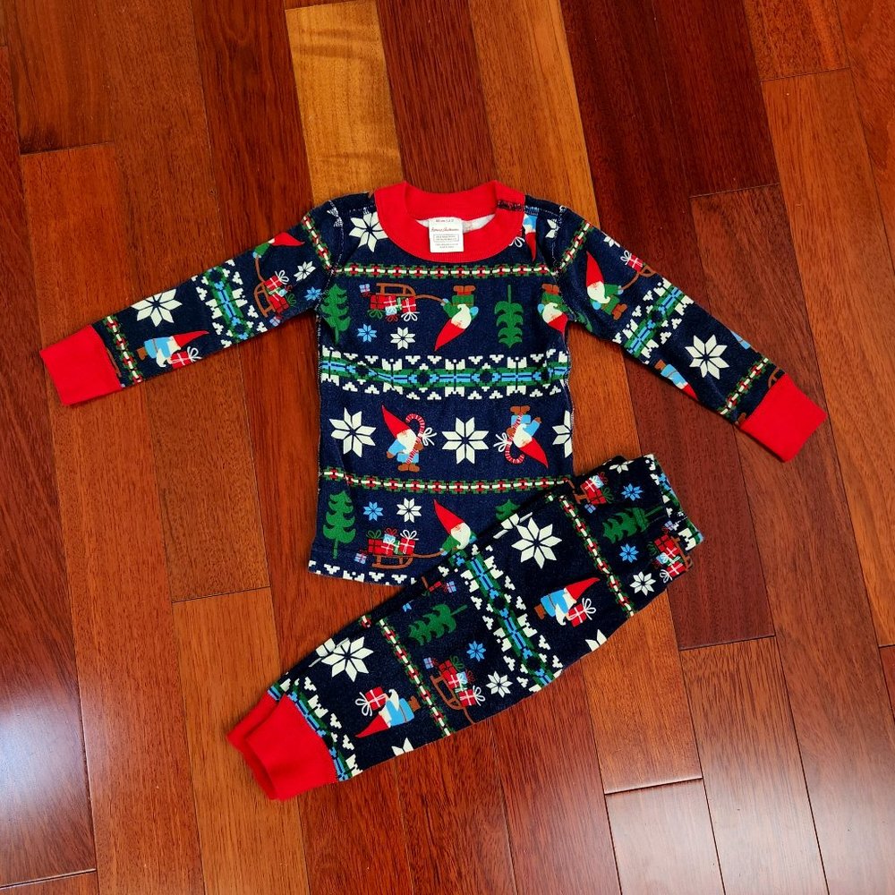 Hanna Andersson Gnome Sweet Gnome Holiday Pajama 2T